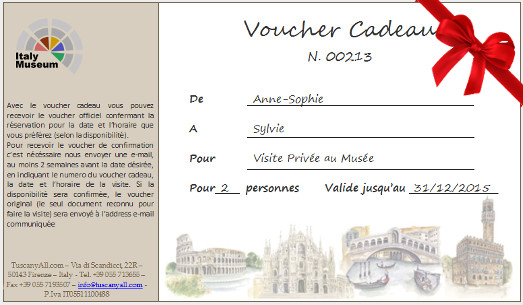 Voucher Cadeau - Palais Doge, Venice Pass, Billets er Visites...